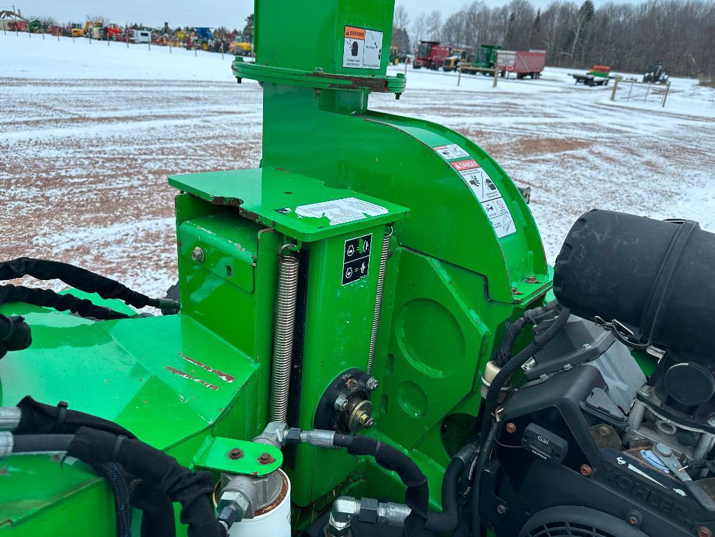 2016 Vermeer BC700XL portable wood chipper, Kohler gas engine, 6" feed opening, hyd roll feed,