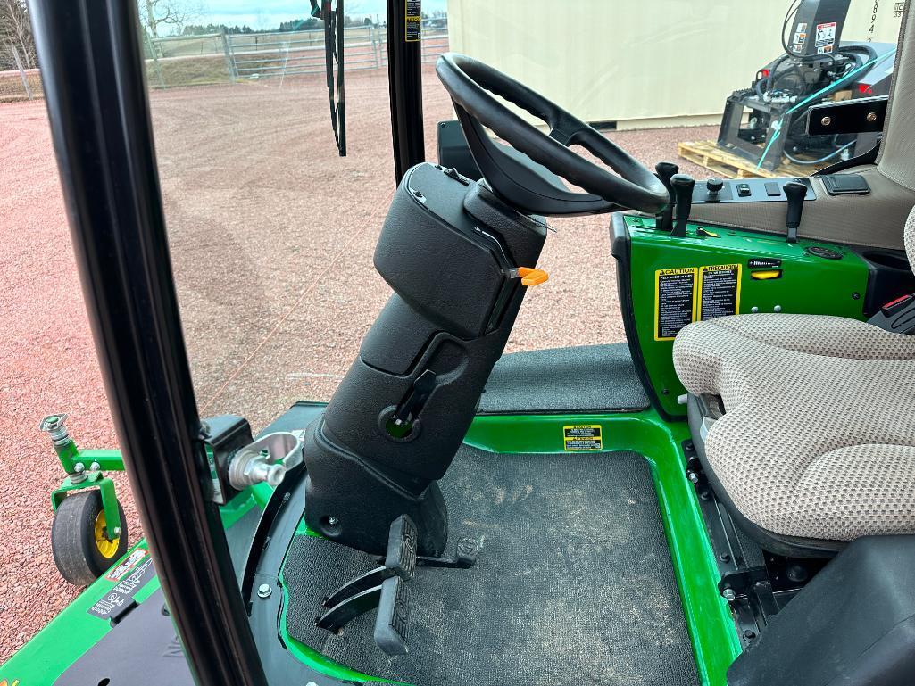 2019 John Deere 1575 front mount lawn mower, cab w/heat & AC, 4x4, hydro trans, 7 Iron Pro 72" deck,