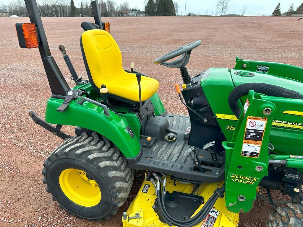 2007 John Deere 2305 compact tractor, open station, 4x4, John Deere 200CX loader, hydro trans, R4