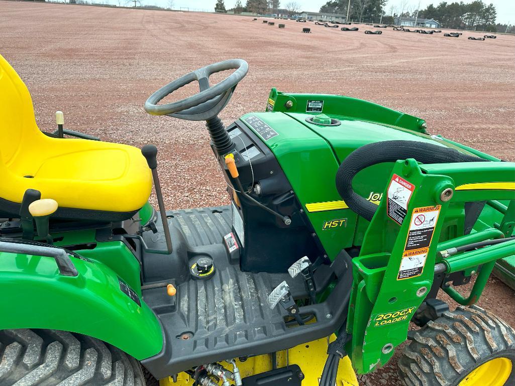 2007 John Deere 2305 compact tractor, open station, 4x4, John Deere 200CX loader, hydro trans, R4