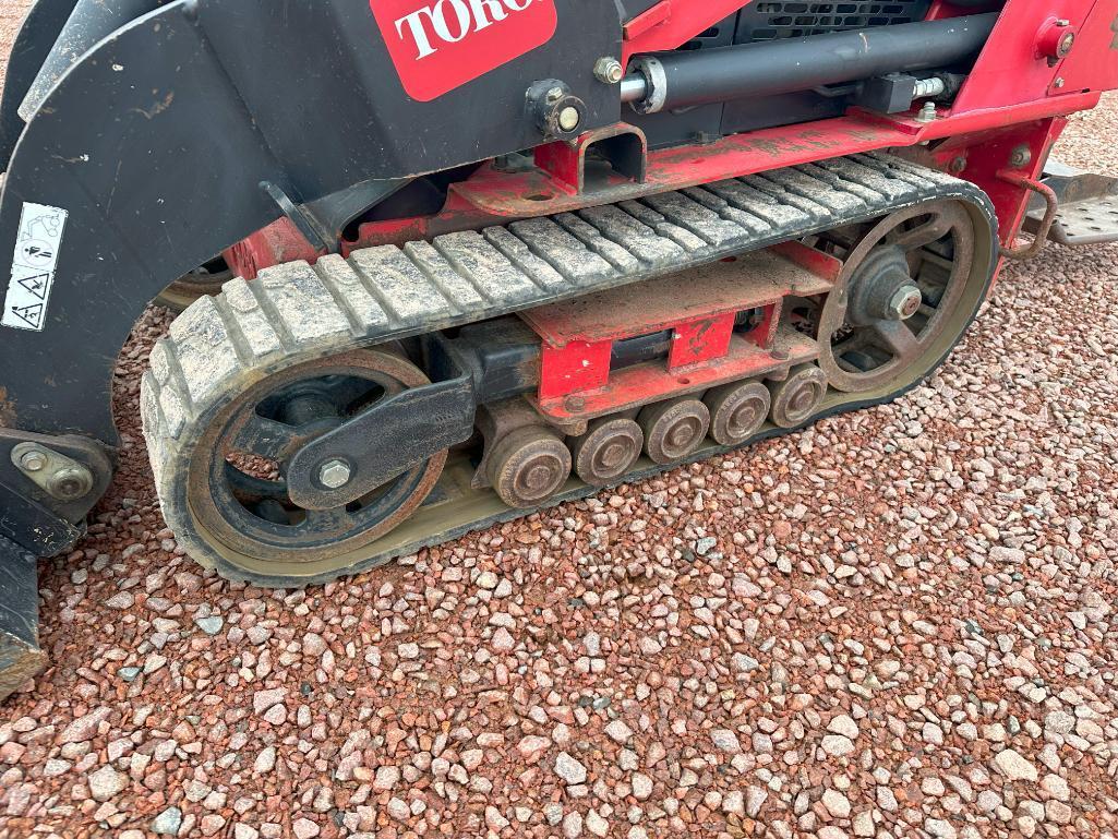 2013 Toro Dingo TX427 walk behind track skid steer, Kohler gas engine, 6" rubber tracks, bucket, aux