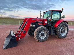 2014 Case IH Farmall 105U tractor, CHA, MFD, Case IH L745 loader, 24-spd trans w/LHR, 420/85R38 rear