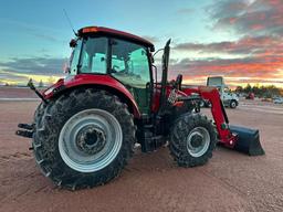 2014 Case IH Farmall 105U tractor, CHA, MFD, Case IH L745 loader, 24-spd trans w/LHR, 420/85R38 rear