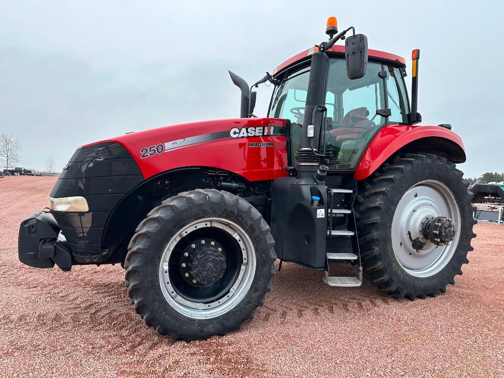 2014 Case IH Magnum 250 tractor, CHA, MFD, 480/80R50 axle duals, 19- speed 50K powershift trans,