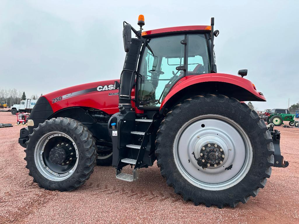 2014 Case IH Magnum 250 tractor, CHA, MFD, 480/80R50 axle duals, 19- speed 50K powershift trans,