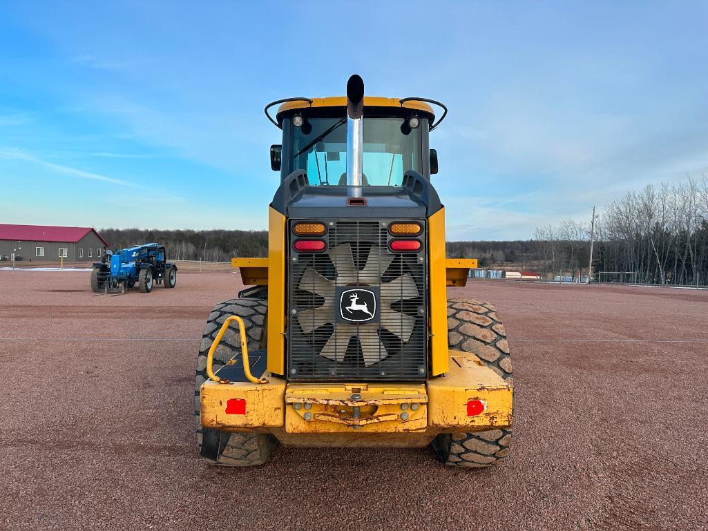 2006 John Deere 544J wheel loader, cab w/AC, 20.5x25 tires, 4-spd powershift trans, JRB style quick