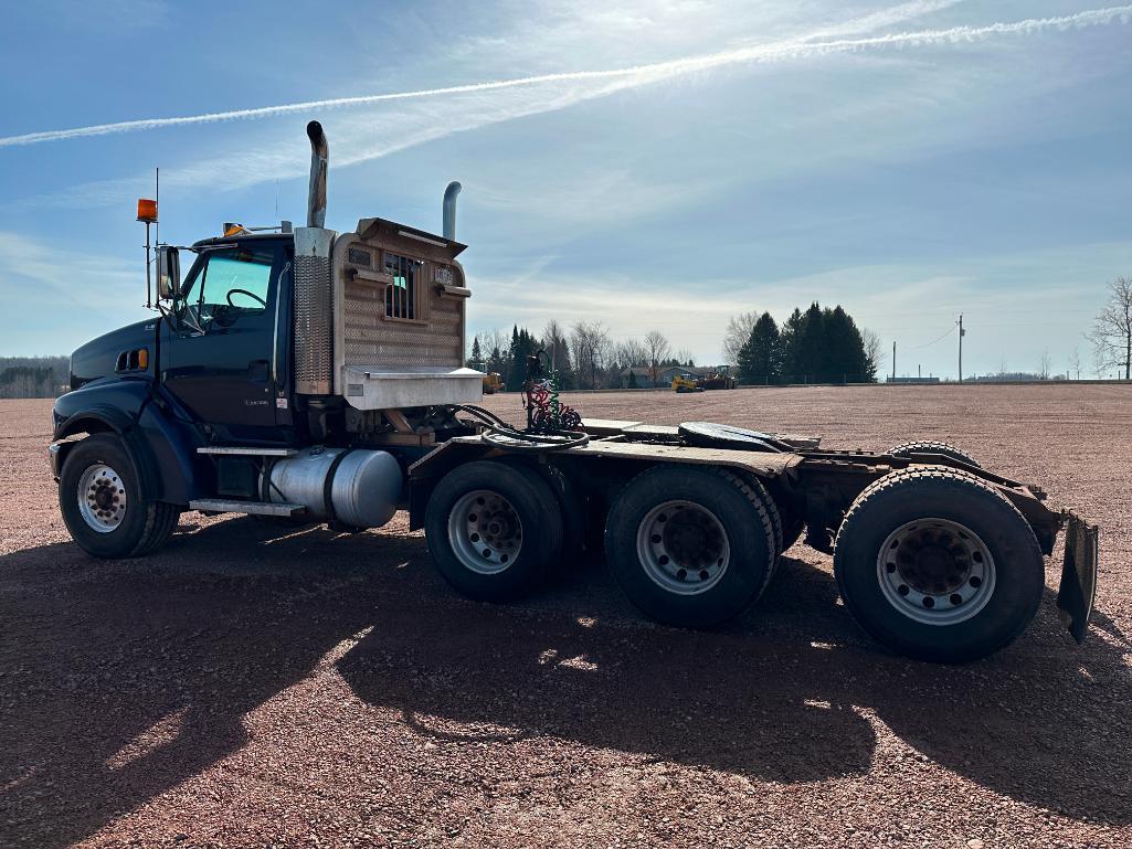 (TITLE) 2004 Sterling tri axle day cab truck tractor, Cat C15 @475 diesel engine, 18-spd trans,