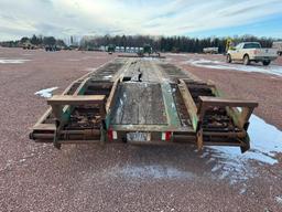 (TITLE) 1998 Dynaweld 102"x29' tri axle flatbed tag trailer, 30 ton capacity, 24' deck, 5'