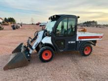 2005 Bobcat 5600 Toolcat utility vehicle, cab w/heat & AC, 4x4, hydro trans, front loader, rear