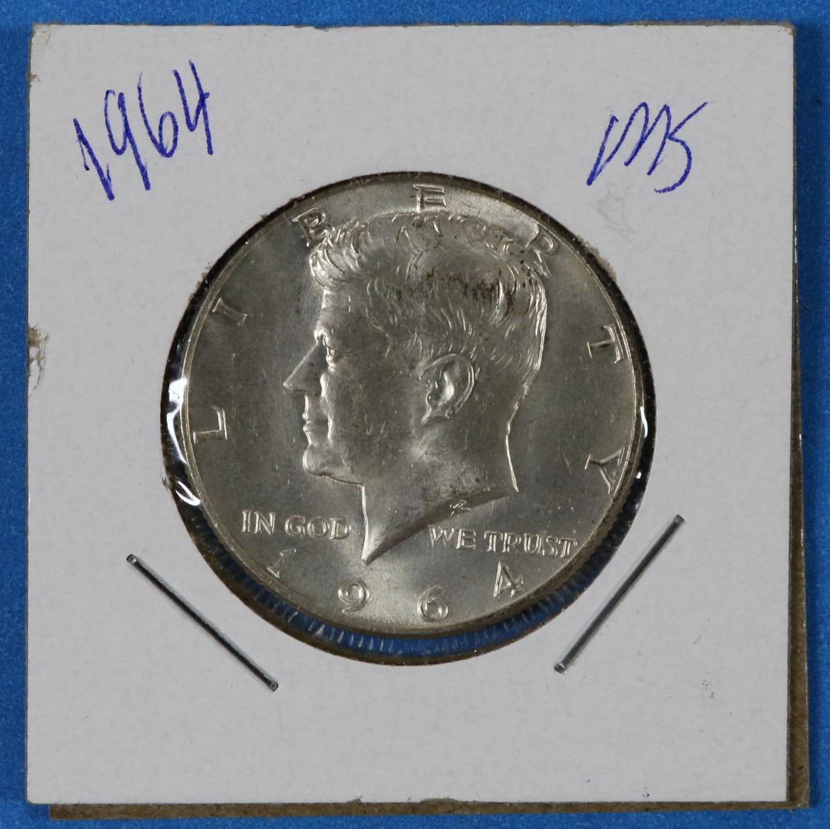 1964 Silver Kennedy Half Dollar Coin