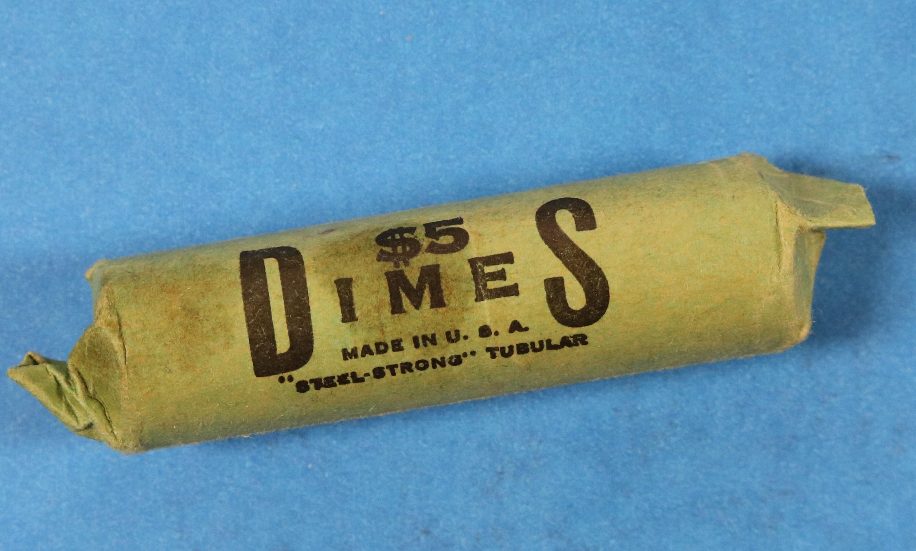 1 Roll of 1964 and Prior Silver Dimes - 50 Coins