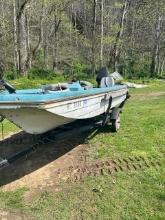 1974 Bass Boat ,Trailer and Motor