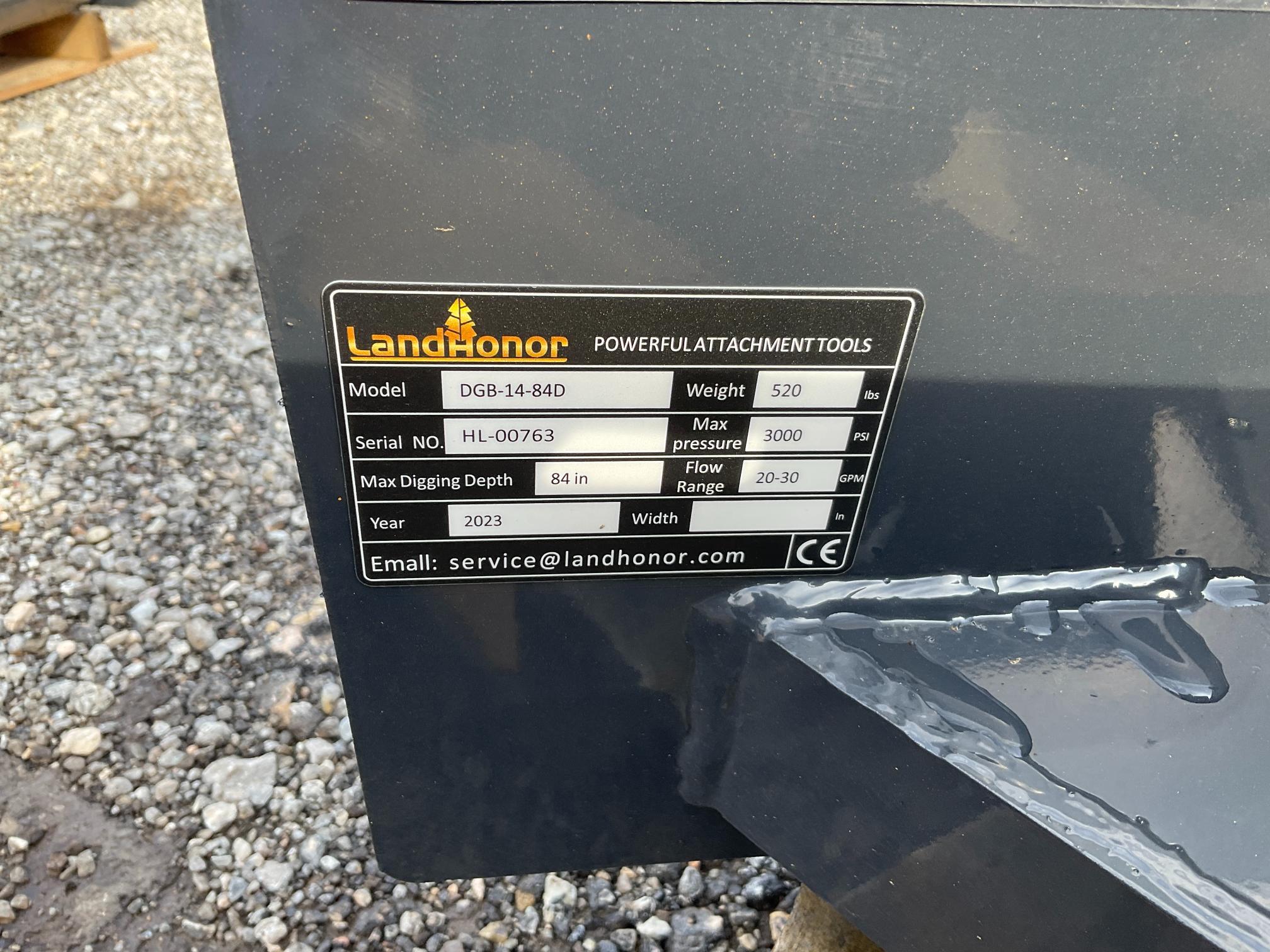 Landhonor DGB-14-84D Backhoe Attachment