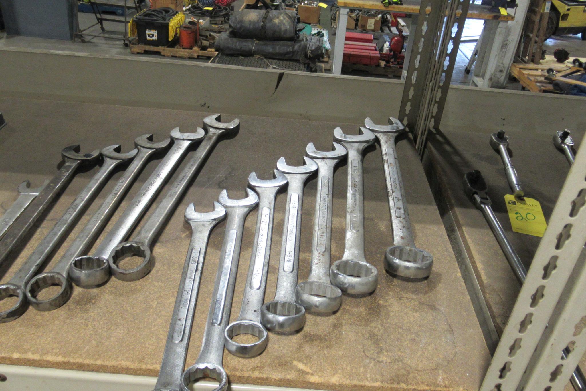Pittsburgh 7 Pc. Combination Wrench Set, 1 3/8"-2"