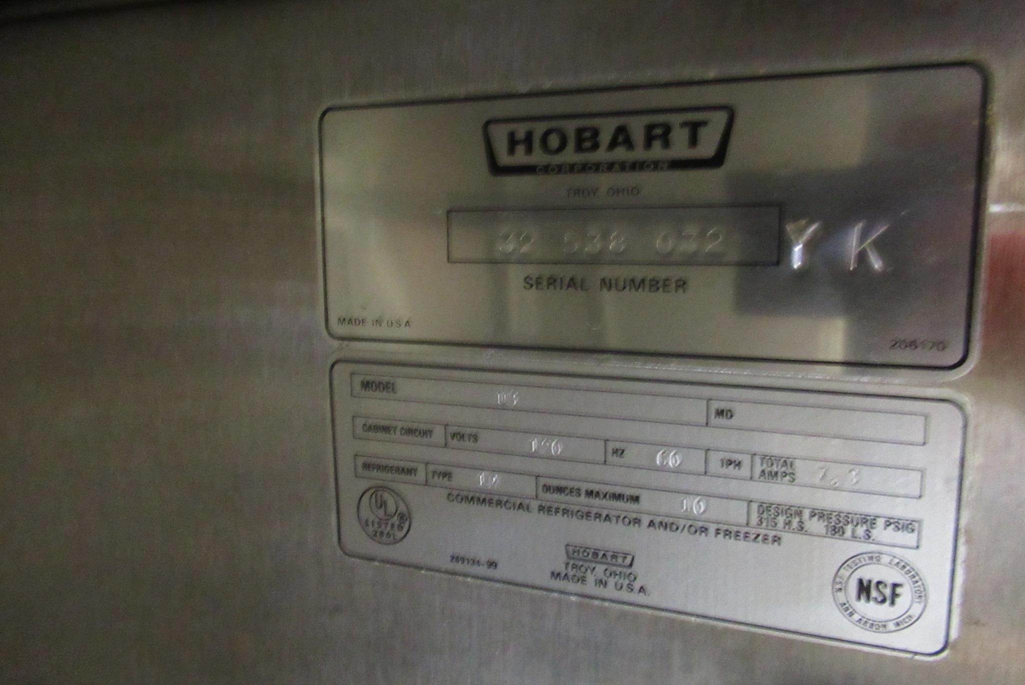 Hobart Refrigerated Prep Table, 8' 4", m/n U3, s/n 32538032