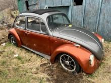 1974 CUSTOM VOLKSWAGEN BEETLE, W/ '58 RAGTOP SUNROOF, MID 60'S FENDERS, 1641CC DUAL PORT ENGINE