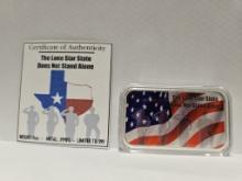 The Lone Star State Does Not Stand Alone 1oz Color