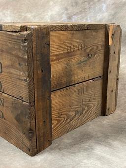 Antique Wood "Maryland Bolt & Nut Co" Crate