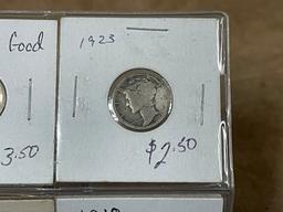 Lot Of 4 Mercury Head Dimes