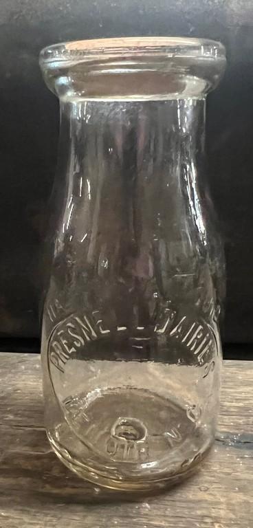 Presnell Dairies Lenoir, NC Half-Pint Milk Bottle