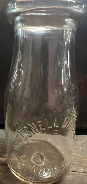 Presnell Dairies Lenoir, NC Half-Pint Milk Bottle