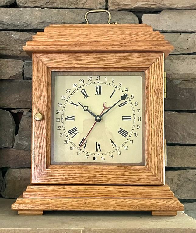 Oak Quartz Mantel Clock