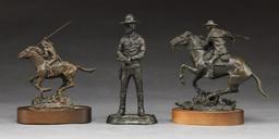 3 PHILLIP KRACZKOWSKI FIGURAL BRONZES.