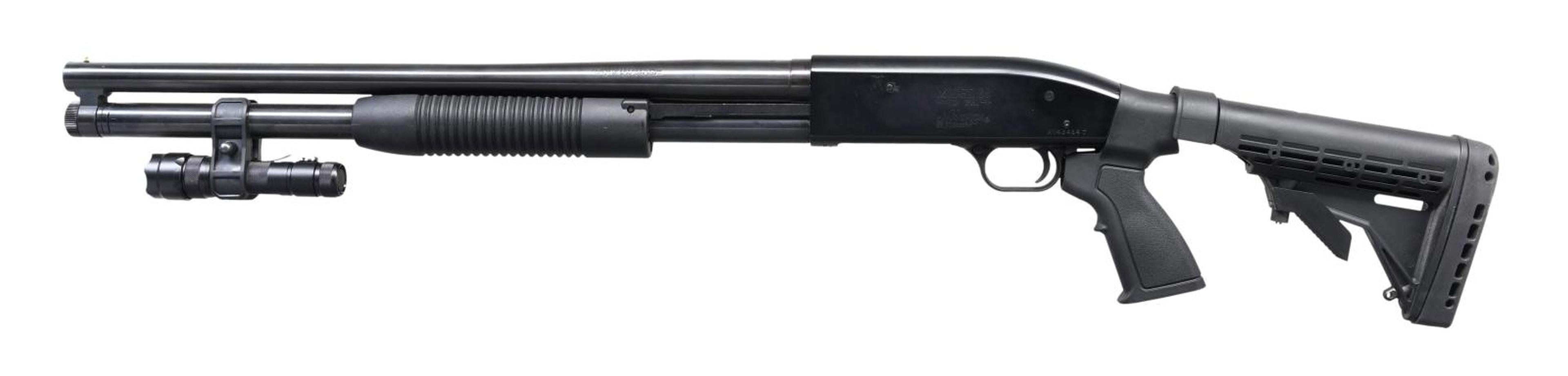 MOSSBERG MAVERICK 88 PUMP ACTION SHOTGUN.