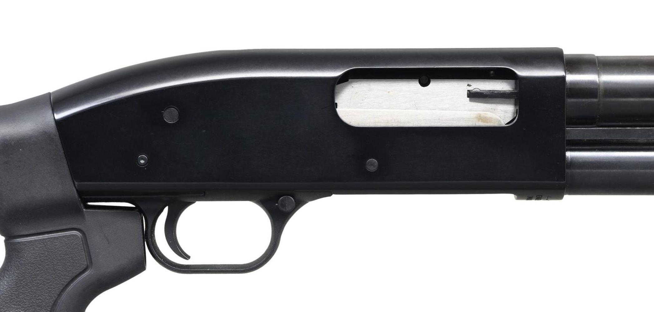 MOSSBERG MAVERICK 88 PUMP ACTION SHOTGUN.