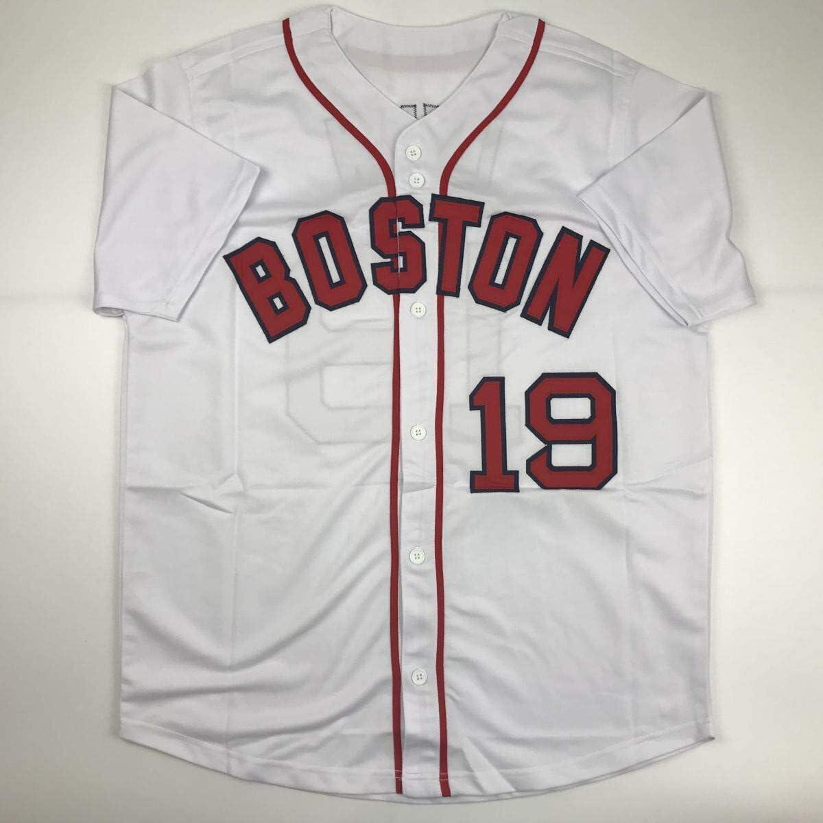 Autographed/Signed Fred Lynn Boston White Baseball Jersey JSA COA