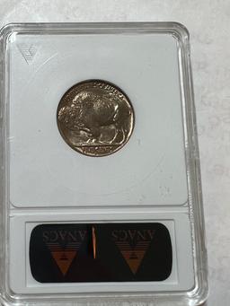 1938 D Buffalo Nickel MS 65 ANACS OMM-4