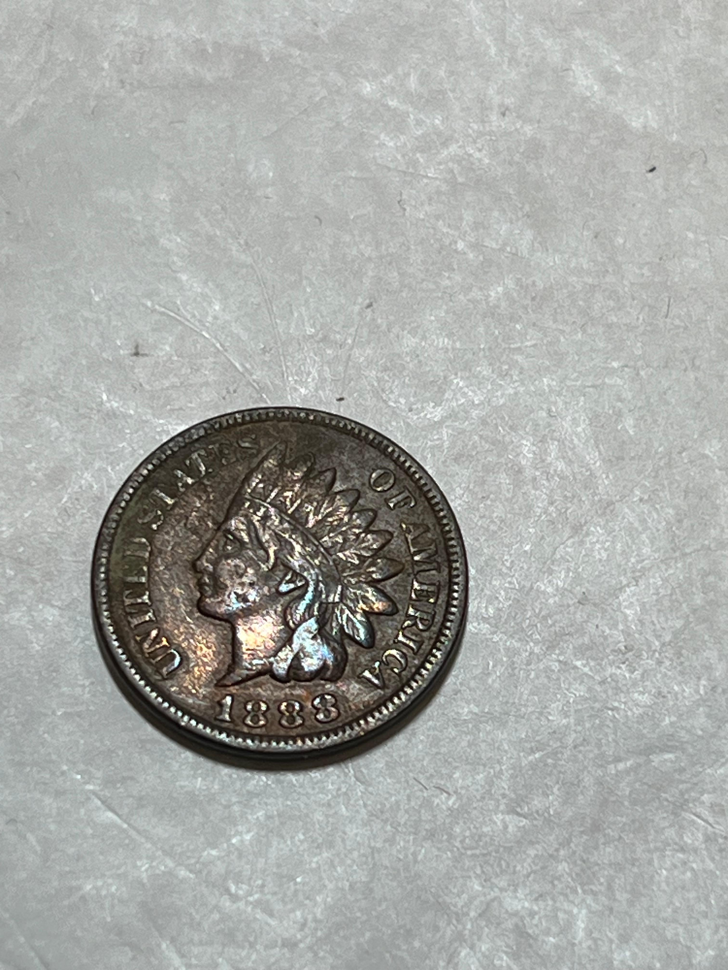 1888 Indian Head Cent Full Liberty