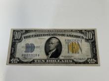 1934 North Africa $10 Silver Certificate EF