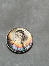 1977 S Lincoln Cent Proof Rainbow Toning
