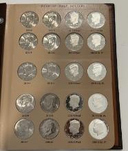 Complete Book of 32 Kennedy Halves 2012-2019 Silver-Proof-BU