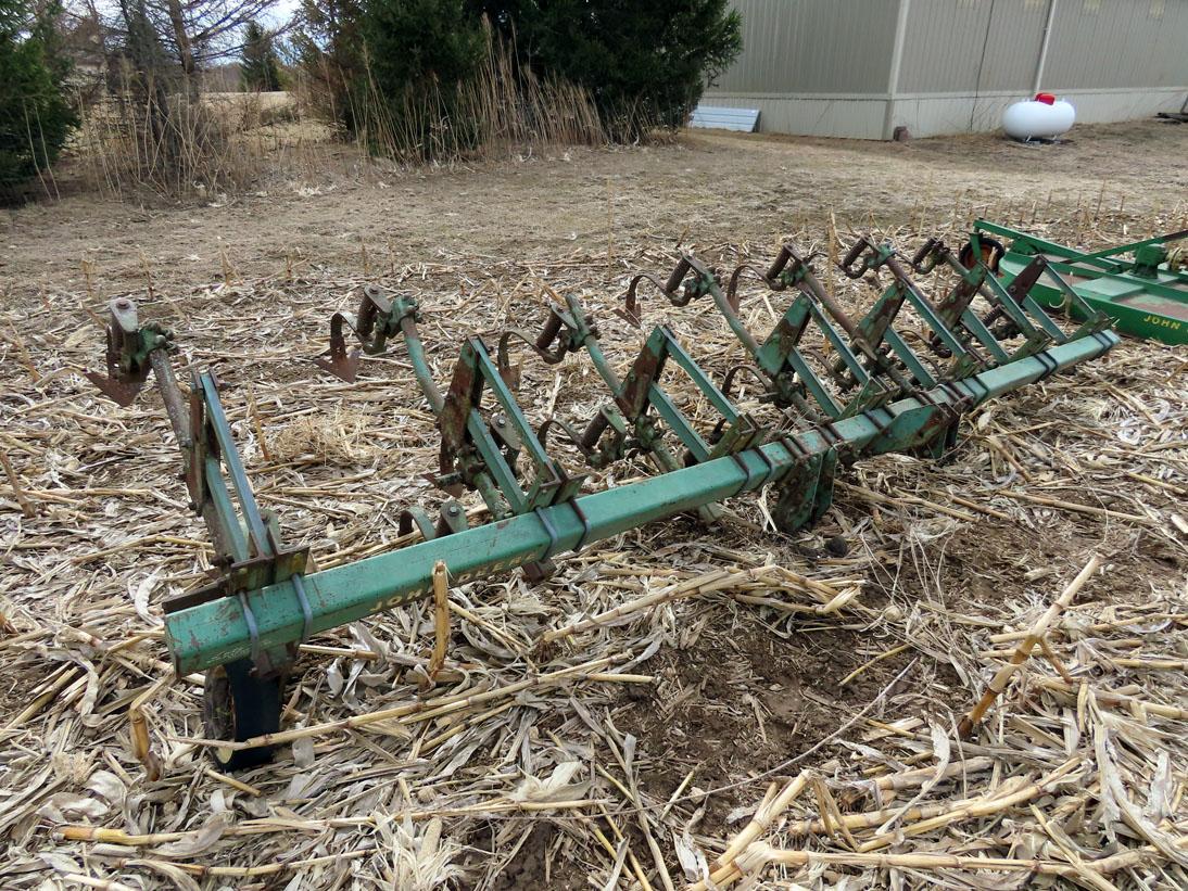 John Deere Model RM 3-Point Cultivator, 6 Row Narrow.