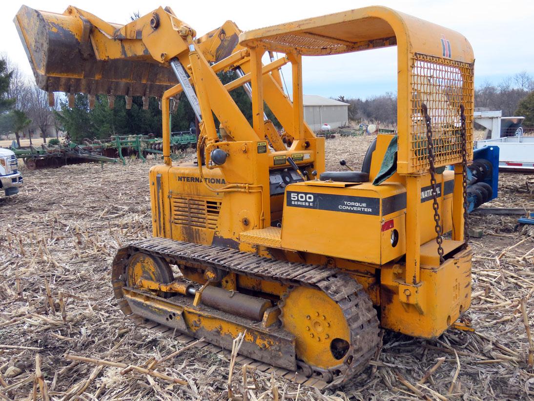 IHC ModelÊ500 Series E Crawler Loader, SN #4070081C005559, 3-Cylinder Diesel Engine, 3-Speed High/Lo