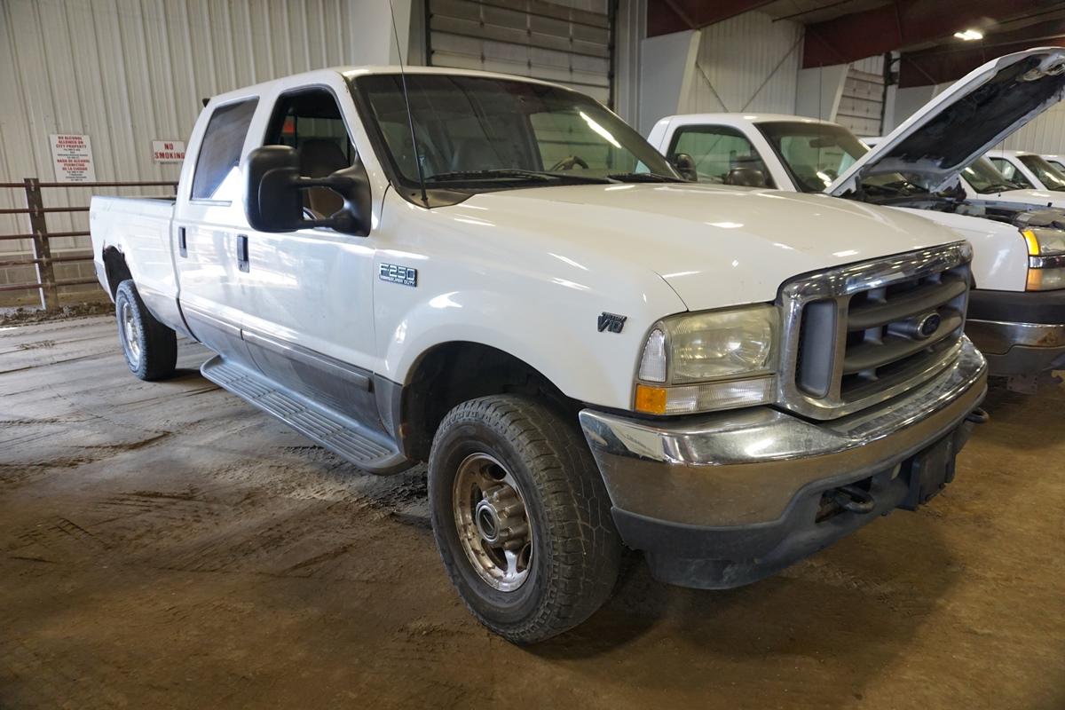 2002 Ford Model F-250 Lariat Super Duty Crew Cab Pickup, VIN# 1FTNW21S02EB17728, Triton V-10 Gas