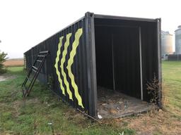 40' Steel Shipping Container, Open on both ends, NO Doors (Trucking available at an additional cost)