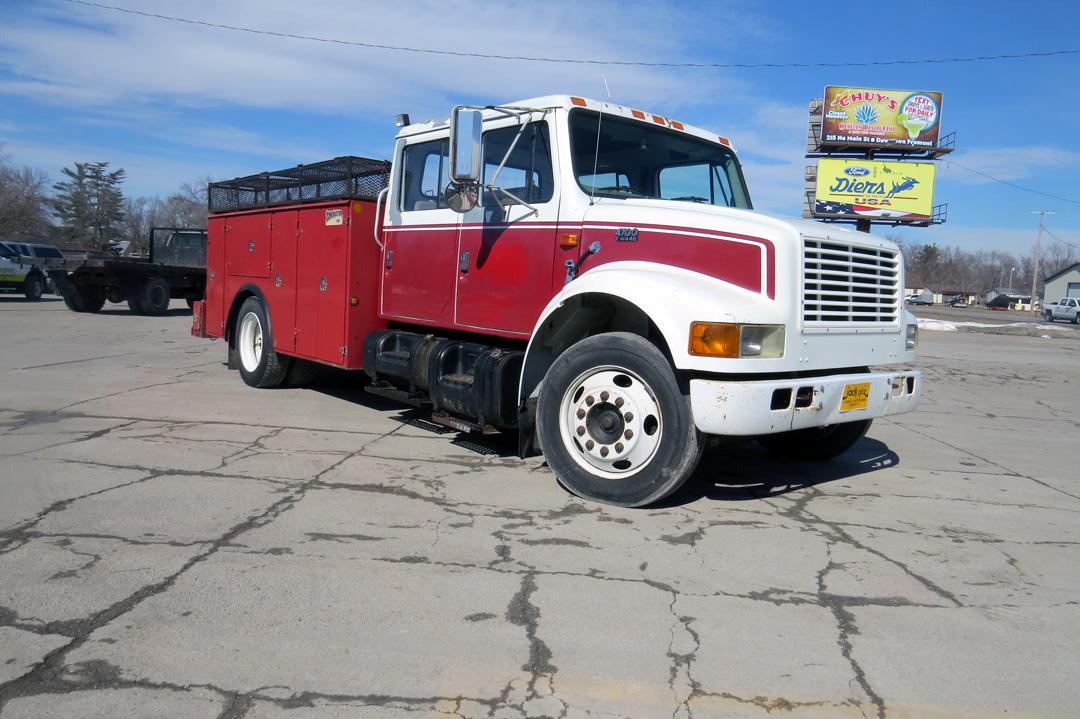 1999 IHC Crew Cab Model 4700 Service Truck, VIN#1HTSCABM5XH215524, 145,423 Miles, 7,387 Hours, T444E