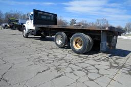 2000 IHC Model 4900 Conventional Tandem Axle Flatbed Truck, VIN# 1HTSDAAN8YH263236, DT466E Turbo