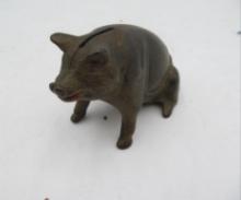 Cast Iron Pig Still Bank