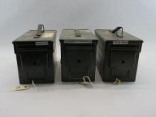 (3) Steel Ammo Cans