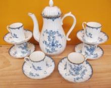 Royal Doulton Blue & White Porcelain Tea Set