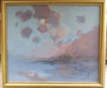 Virginia Webb "Sunset Mist" Oil on Canvas