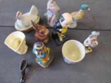 (9) Small Porcelain & Pottery Miniatures