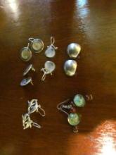 (6) Pair Pierced Earrings