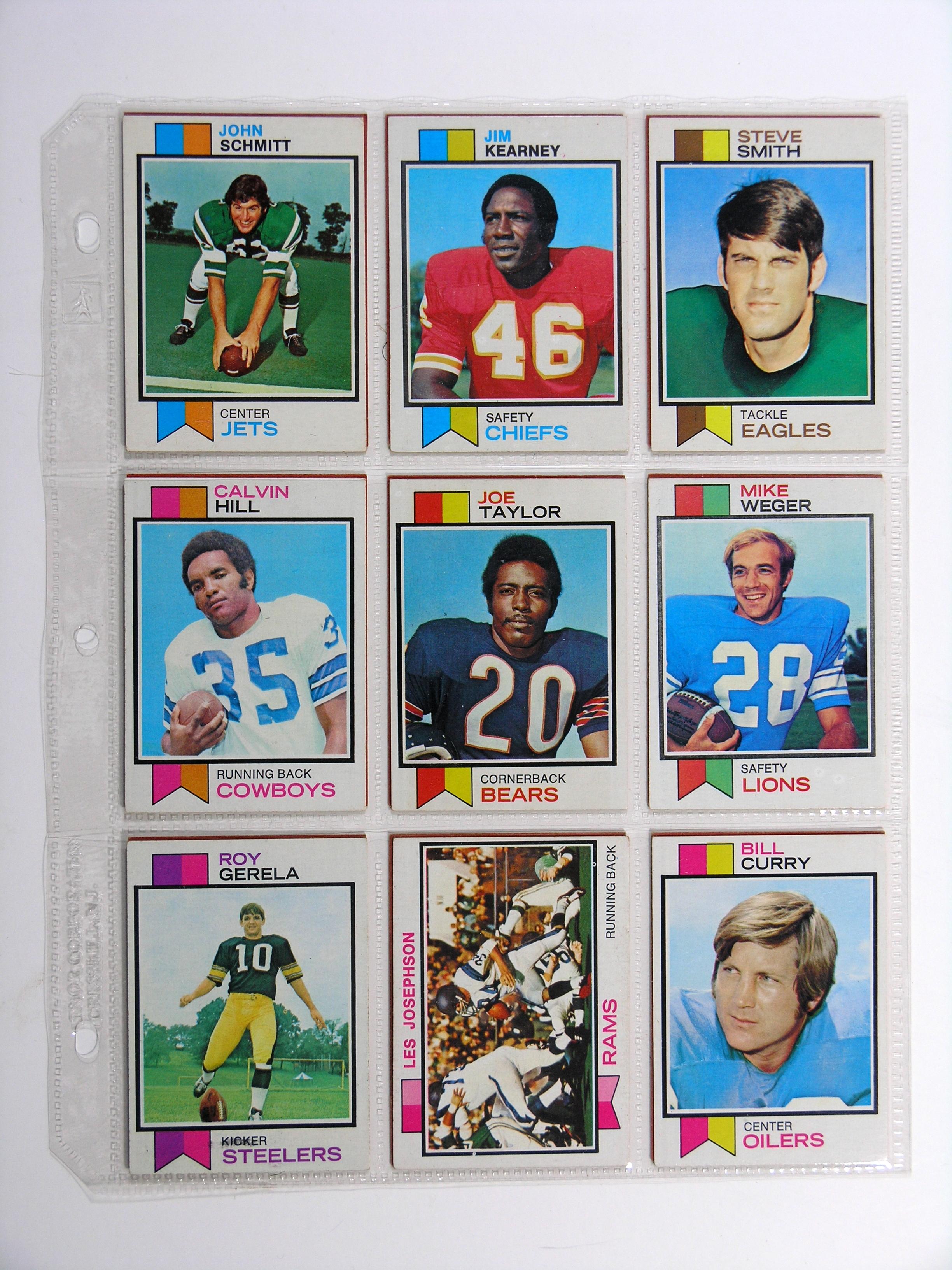 (108) 1973 Topps Football Cards VG/EX Condition