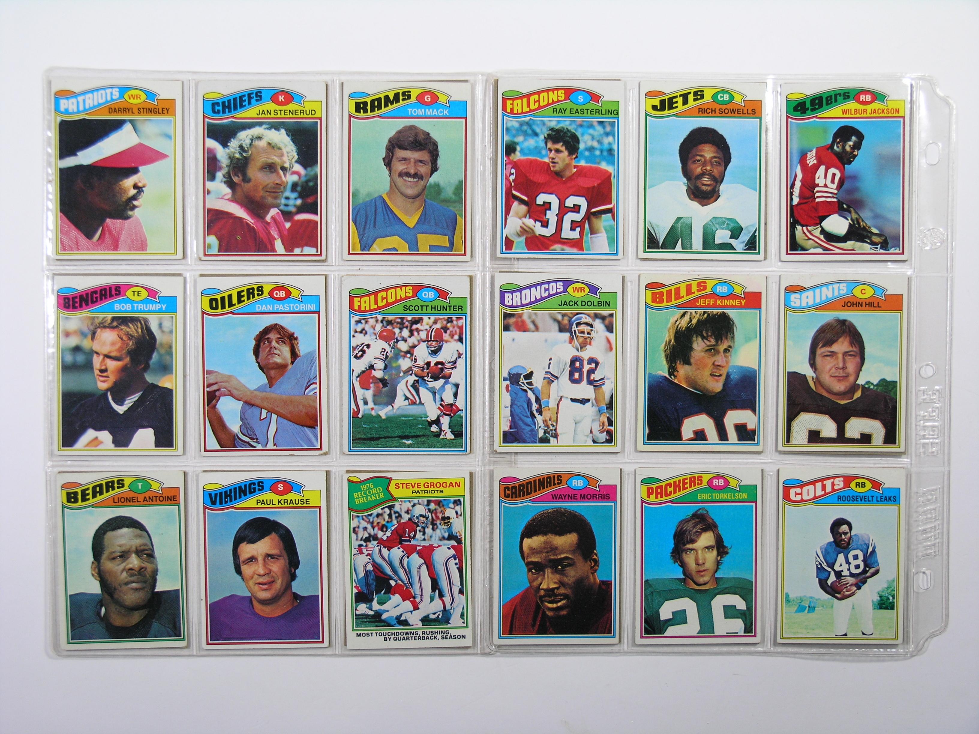 (180) 1977 Topps Football Cards VG/EX to EX Conditions