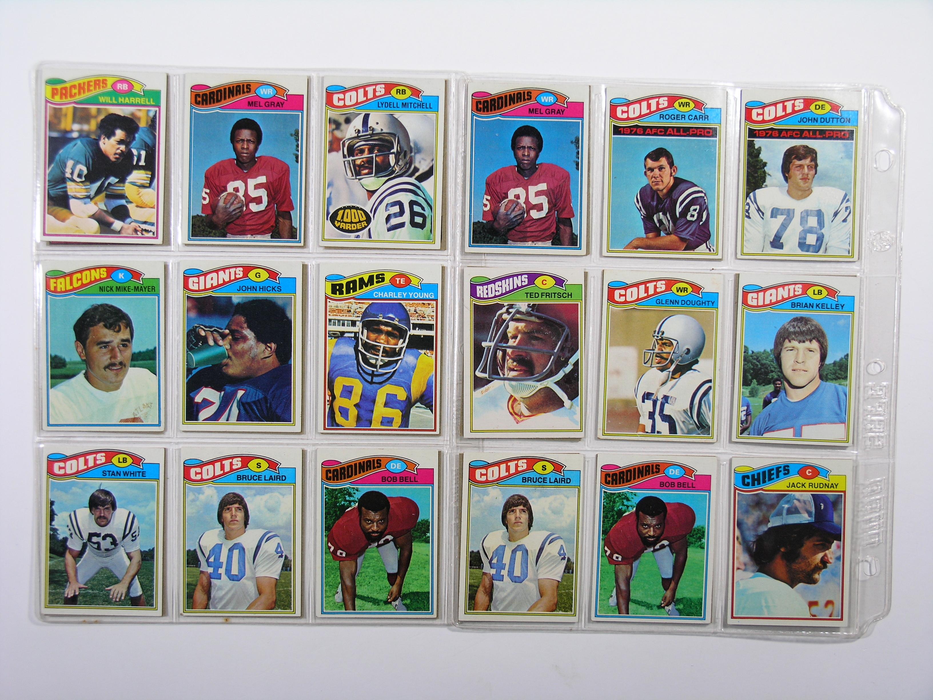 (180) 1977 Topps Football Cards VG/EX to EX Conditions